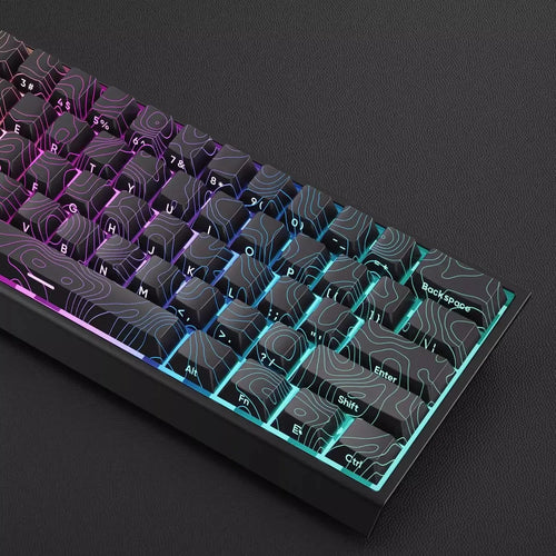 Contour 4.0 PBT Keycaps: Side Engraved Translucent Gaming Caps